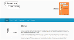 Desktop Screenshot of ispeaklatin.com